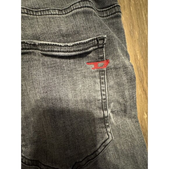 Diesel D-istort Skinny 30x28 Stretch Black Dark Gray Jeans 069RL - Picture 14 of 14